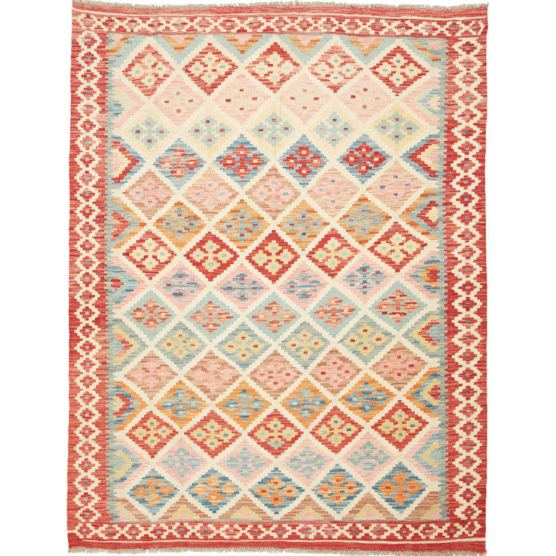 Kilim 158x204 Cm Kilim Afghanistan Hand-carded Wool, Cotton