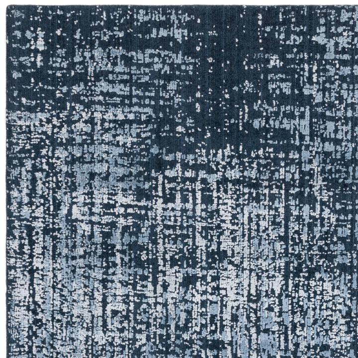 Tappeto Torino astratto blu scuro e azzurro 120x