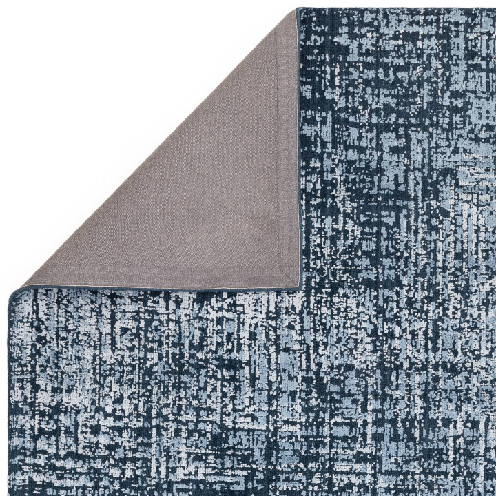 Rug Torino abstract dark blue light blue white 2