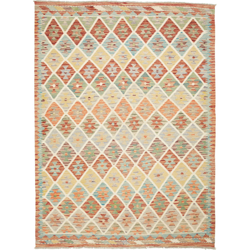 Kilim 160x212 Cm Kilim Afghanistan Hand-carded Wool (warp: