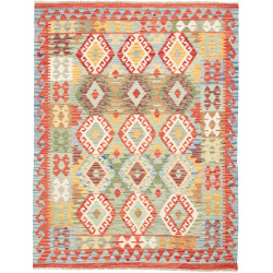 Kilim 154x198 Cm Afghan Kilim, Hand-carded Wool, Cotton