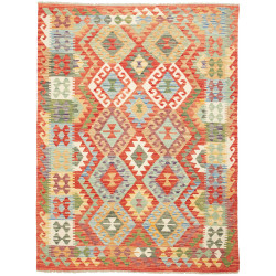 Kilim 152x202 Cm Afghan Kilim. Material: Hand-carded Wool