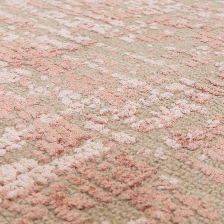 Tappeto Torino astratto arancione e beige 200x29