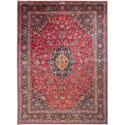 Mashad 292x405 Cm Mashad, Persia, Hand-carded Wool, Cotton