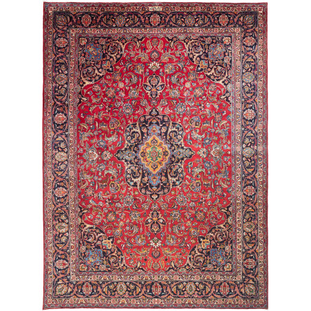 Mashad 292x405 Cm Mashad, Persia, Hand-carded Wool, Cotton