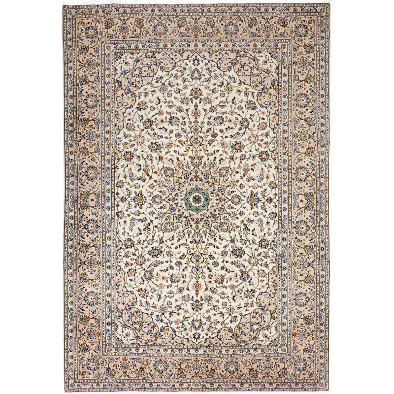 Kashan 237x345 Cm Kashan Persia Hand-carded Wool Cotton