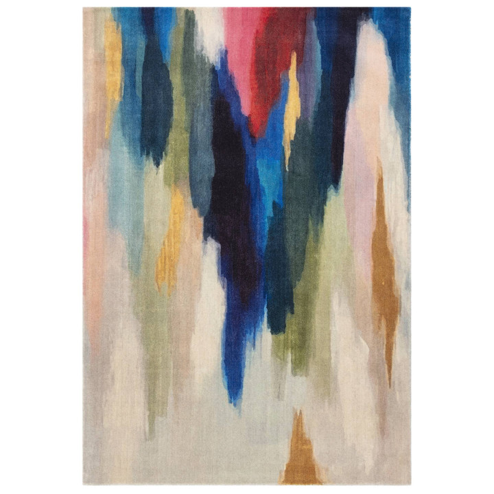 Tappeto Vision astratto blu e rosso 160x230 cm