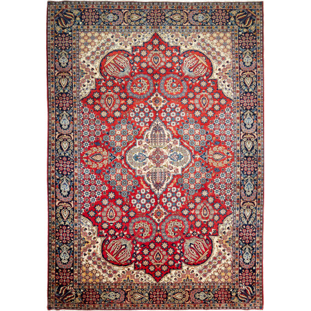 Rug Nadjafabad Persia 288x410 Crimson Red Navy