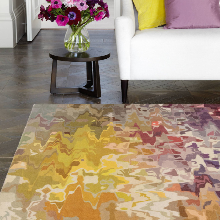 Tappeto Vision astratto giallo e viola 160x230 c