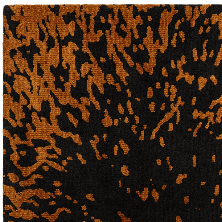Rug Wilder abstract black copper 120x170 cm