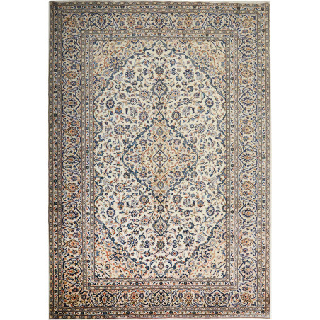 Kashan 246x350 Cm Kashan, Persia, Hand-carded Wool (cotton