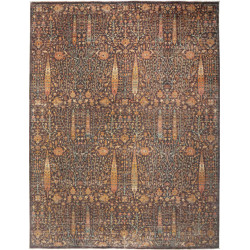 Rug Shahi Fine Pakistan 279x366 Dark Brown Anti