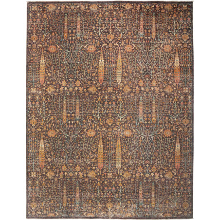 Rug Shahi Fine Pakistan 279x366 Dark Brown Anti