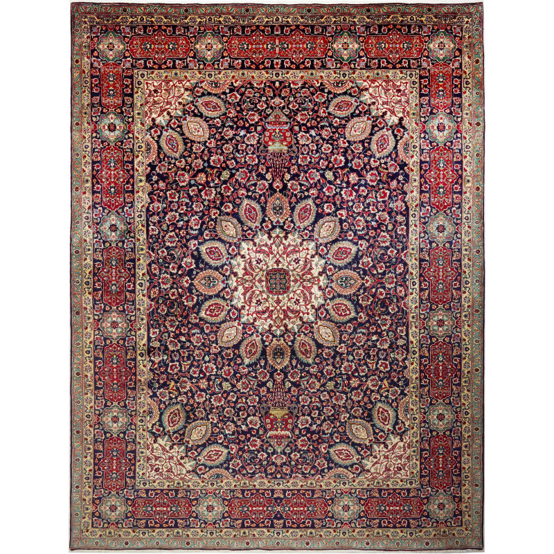 Tabriz 303x400 Cm Tabriz Persia Hand-carded Wool Cotton