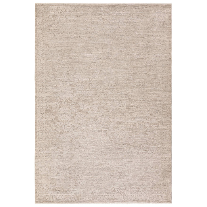Tappeto Laurent medaglione floreale beige e tort