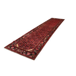 Hand Made Rug Hamadan Persia 120x480 Dark Red B