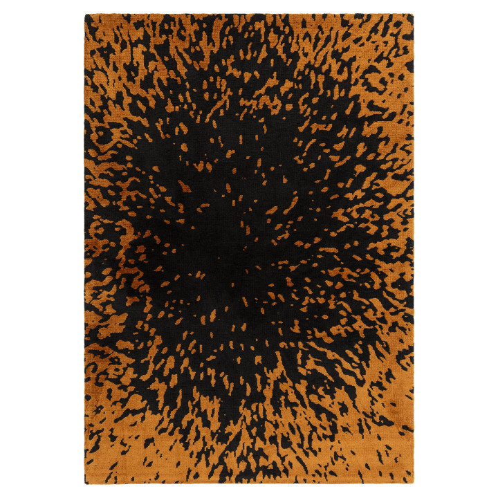 Rug Wilder abstract black rust 200x290 cm
