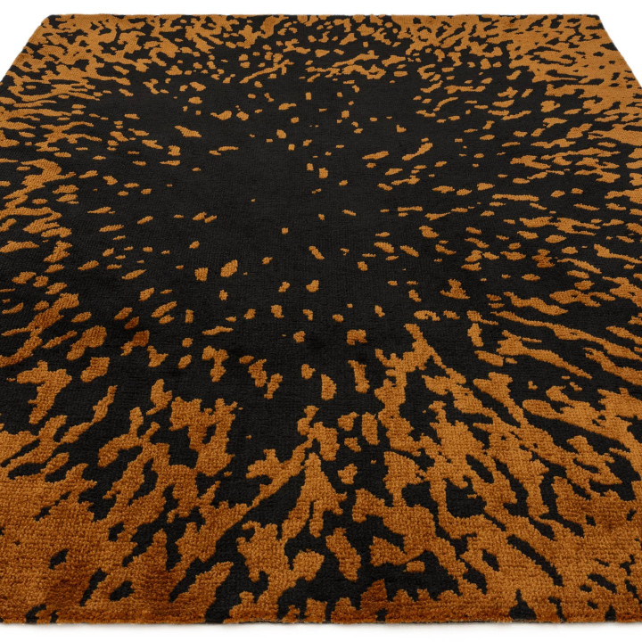 Rug Wilder abstract black rust 200x290 cm