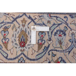 Hand Made Rug Kashan Persia 197x297 Ivory Blue