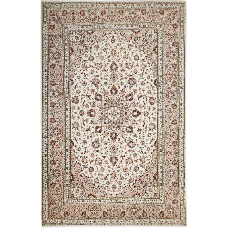 Kashan 197x305 Cm Kashan Persia Hand-carded Wool Cotton
