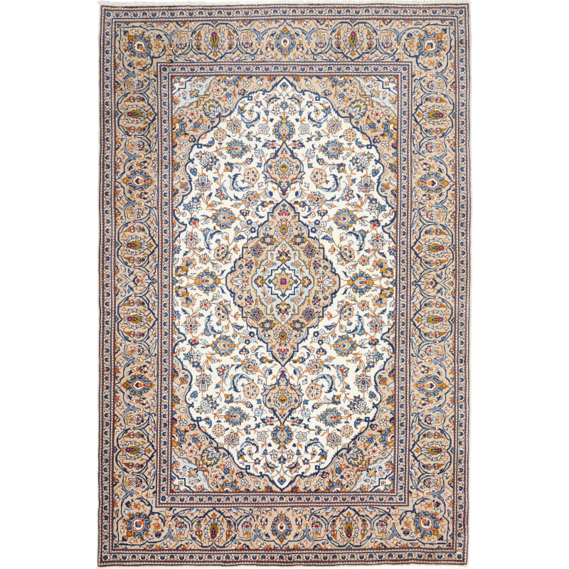 Kashan 200x300 Cm Kashan, Persia, Hand-carded Wool (warp: