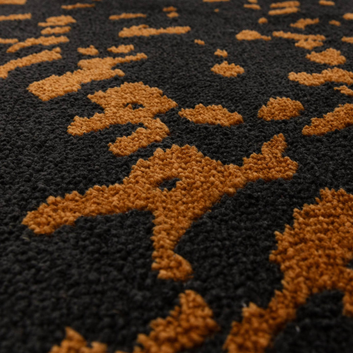 Rug Wilder abstract black rust 200x290 cm