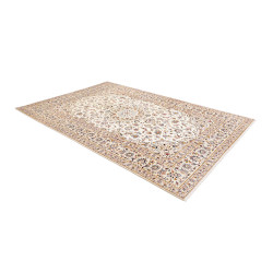 Hand Made Rug Kashan Persia 192x293 Ivory Dark