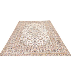 Hand Made Rug Kashan Persia 192x293 Ivory Dark