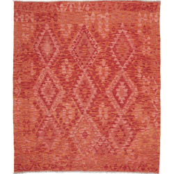 Hand Made Rug Kilim Afghanistan 160x195 Red Ora