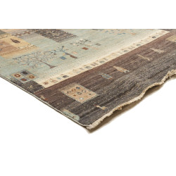 Hand Made Rug Mosaic Pakistan 233x293 Anthracit