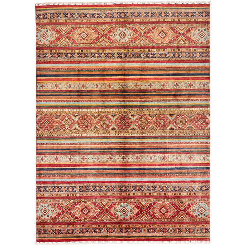 Rug Samarkand Pakistan 250x344 Red Blue