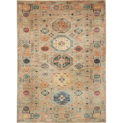 Hand Made Rug Kazak Fine Pakistan 150x209 Beige