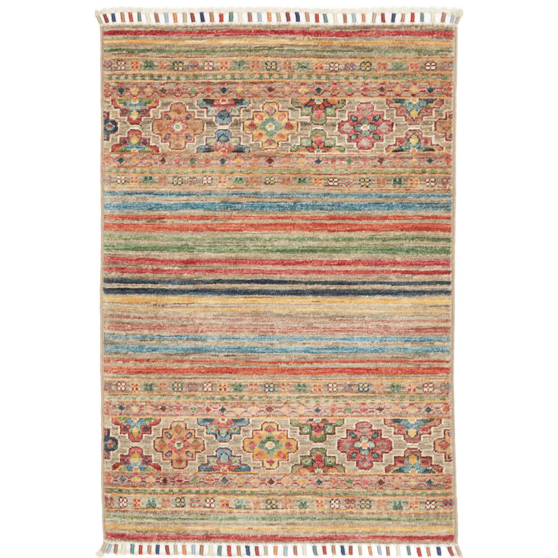 Hand Made Rug Istintia Pakistan 64x94 Beige Red