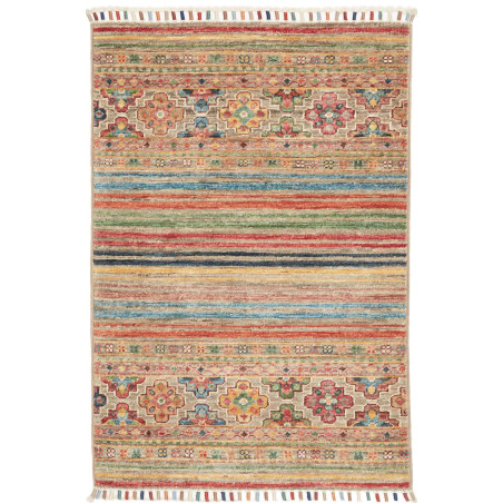 Hand Made Rug Istintia Pakistan 64x94 Beige Red