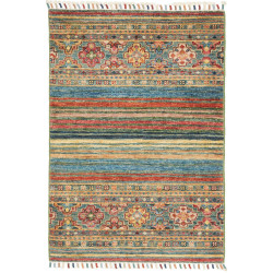 Hand Made Rug Istintia Pakistan 64x95 Petrol Bl