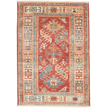 Hand Made Rug Kazak Fine Pakistan 65x98 Brick R