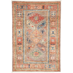 Hand Made Rug Kazak Fine Pakistan 66x97 Taupe B