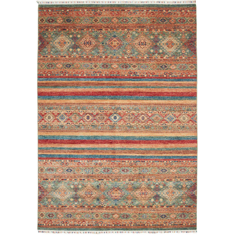 Hand Made Rug Samarkand Pakistan 170x241 Brick