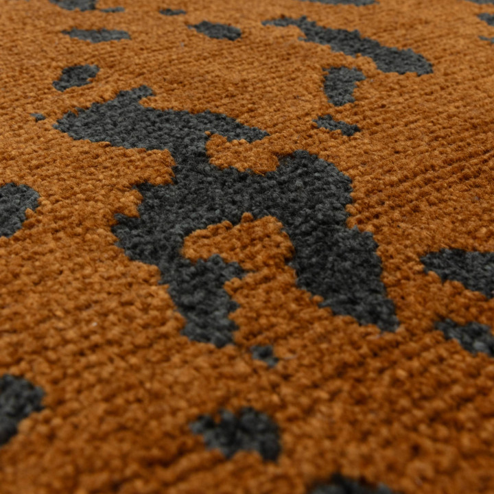 Rug Wilder abstract orange dark grey 200x290 cm