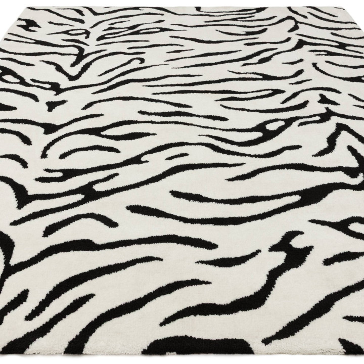 Tappeto Wilder figurativo nero e bianco 120x170