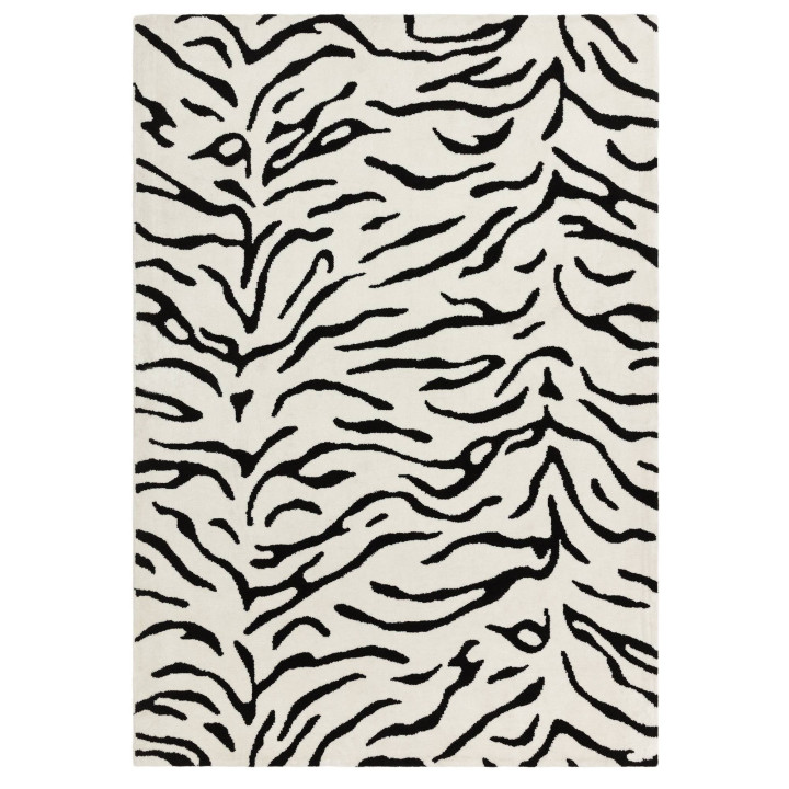 Tappeto Wilder figurativo nero e bianco 160x230