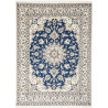 Rug Nain Kashmar Persia 153x207 Deep Blue Cream