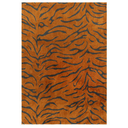 Rug Wilder figurative orange dark grey 160x230 c