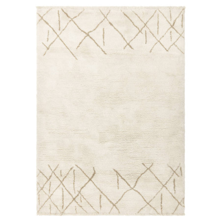 Tappeto Azera Berber Crosshatch geometrico crema