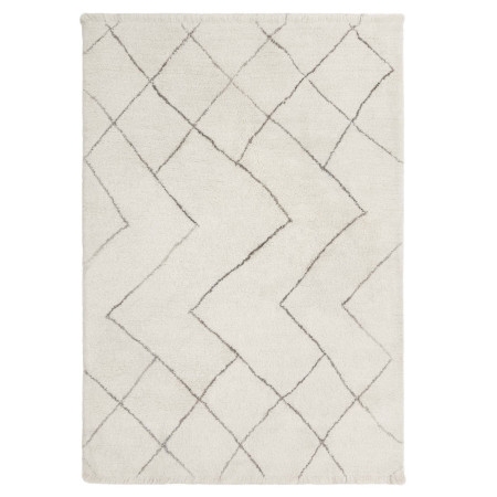 Rug Azera Berber Rhombus geometric cream and gre