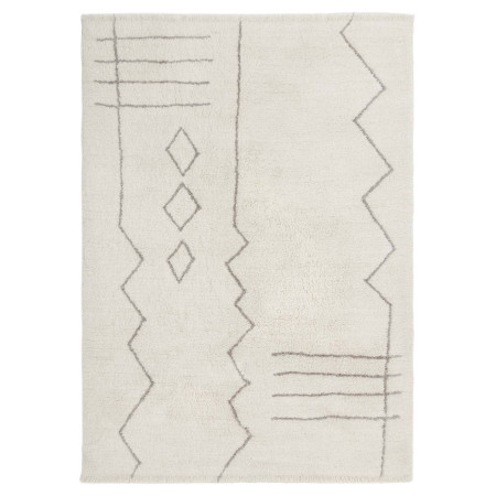 Tappeto Azera Berber Tribal geometrico crema e g