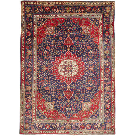 Tabriz 209x295 Cm Tabriz, Persia, Hand-carded Wool (warp: