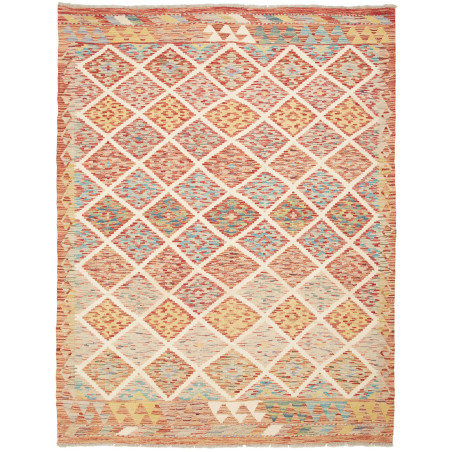 Kilim 155x202 Cm Kilim, Afghanistan, Hand-carded Wool (warp: