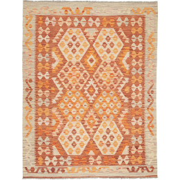 Hand Made Rug Kilim Afghanistan 149x195 Orange