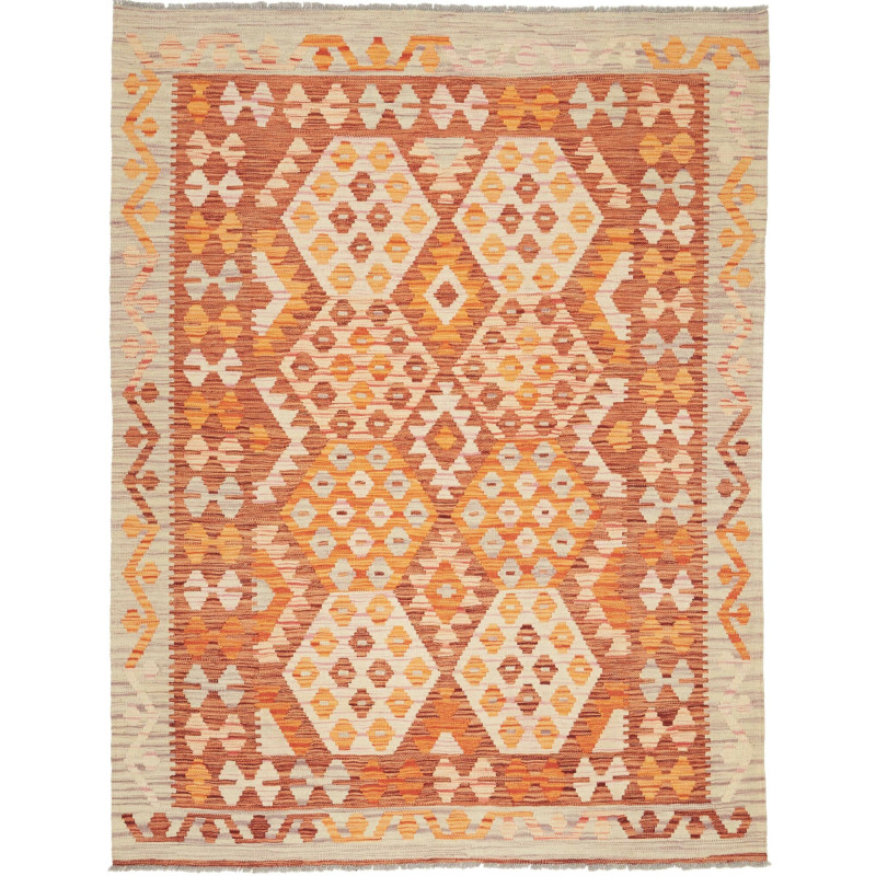 Hand Made Rug Kilim Afghanistan 149x195 Orange